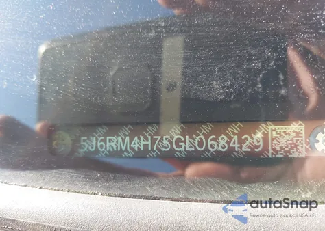 2016 Honda Cr-V Ex-L from USA, damaged, VIN 5J6RM4H75GL068429